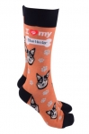 Sock Society - Blue Heeler Orange